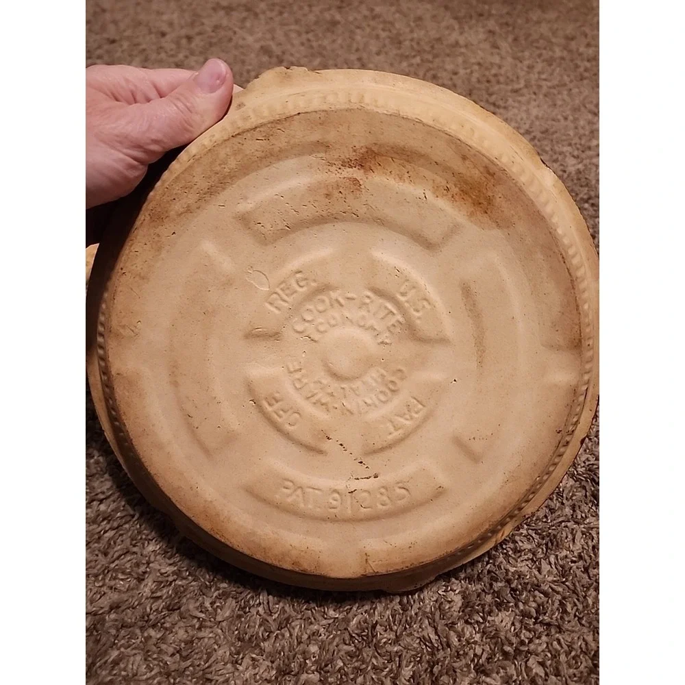 Vintage Cookin Ware Health Cook Rite Economy Brown Pie Plate 10